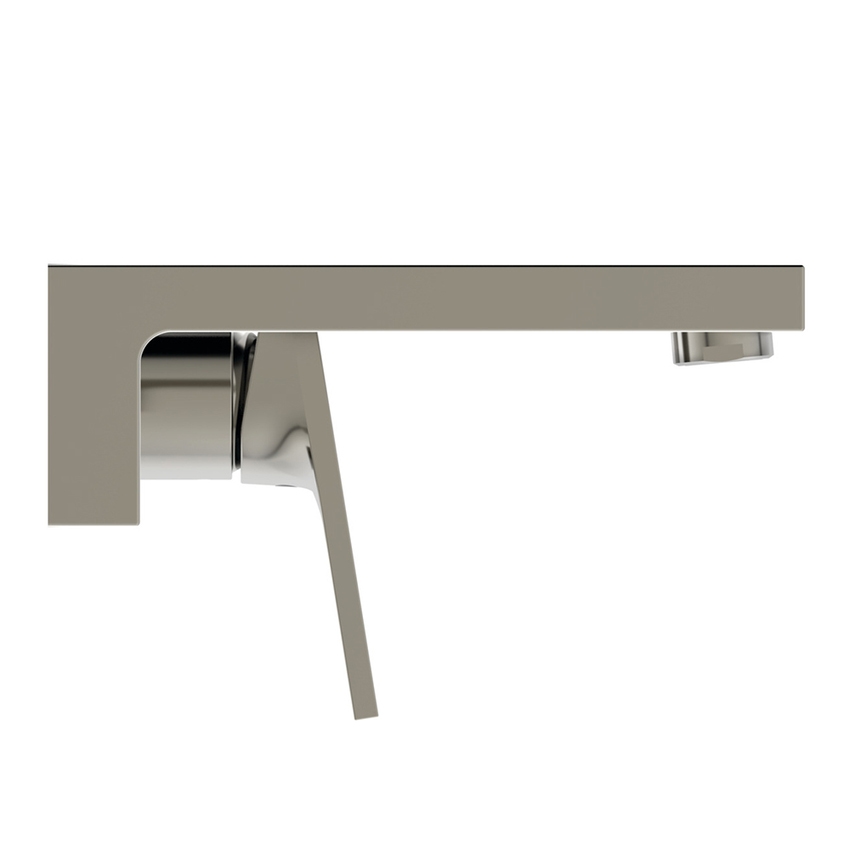 Immagine di Ideal Standard EXTRA miscelatore monocomando P.18 cm lavabo, installazione a parete, senza corpo incasso, finitura silver storm BD509GN