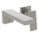 Immagine di Ideal Standard EXTRA miscelatore monocomando P.18 cm lavabo, installazione a parete, senza corpo incasso, finitura silver storm BD509GN