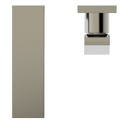 Immagine di Ideal Standard EXTRA miscelatore monocomando P.18 cm lavabo, installazione a parete, senza corpo incasso, finitura silver storm BD509GN