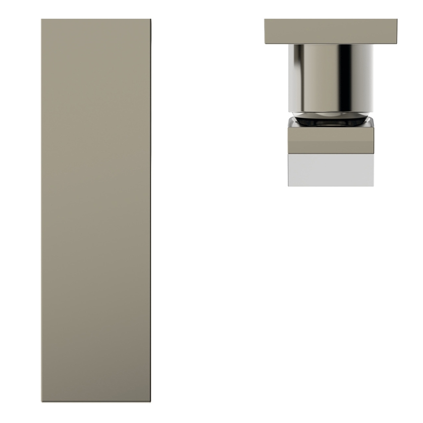 Immagine di Ideal Standard EXTRA miscelatore monocomando P.18 cm lavabo, installazione a parete, senza corpo incasso, finitura silver storm BD509GN