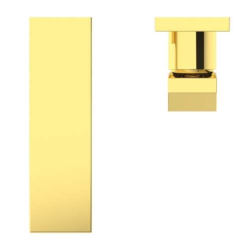Immagine di Ideal Standard EXTRA miscelatore monocomando P.18 cm lavabo, installazione a parete, senza corpo incasso, finitura brushed gold BD509A2
