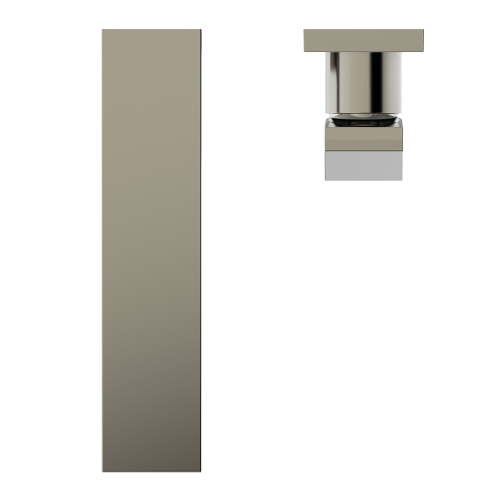 Immagine di Ideal Standard EXTRA miscelatore monocomando P.23 cm lavabo, installazione a parete, senza corpo incasso, finitura silver storm BD510GN