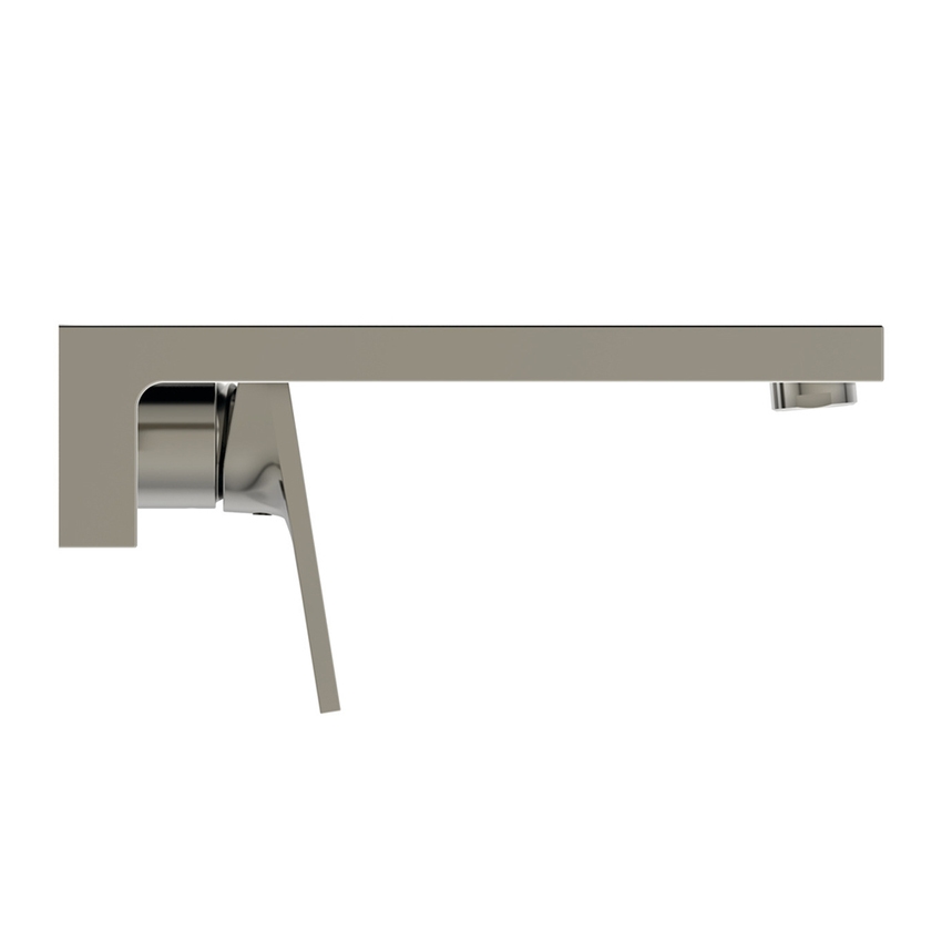 Immagine di Ideal Standard EXTRA miscelatore monocomando P.23 cm lavabo, installazione a parete, senza corpo incasso, finitura silver storm BD510GN