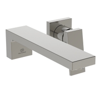 Immagine di Ideal Standard EXTRA miscelatore monocomando P.23 cm lavabo, installazione a parete, senza corpo incasso, finitura silver storm BD510GN