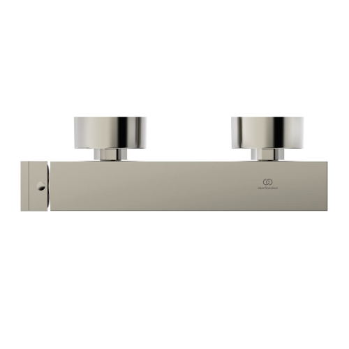 Immagine di Ideal Standard EXTRA miscelatore monocomando esterno per doccia, con limitatore di temperatura, finitura silver storm BD512GN