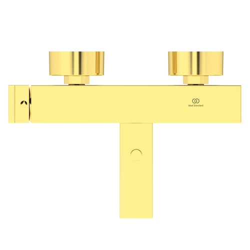 Immagine di Ideal Standard EXTRA miscelatore monocomando esterno per vasca o doccia, con deviatore, senza accessori doccia, finitura brushed gold BD513A2