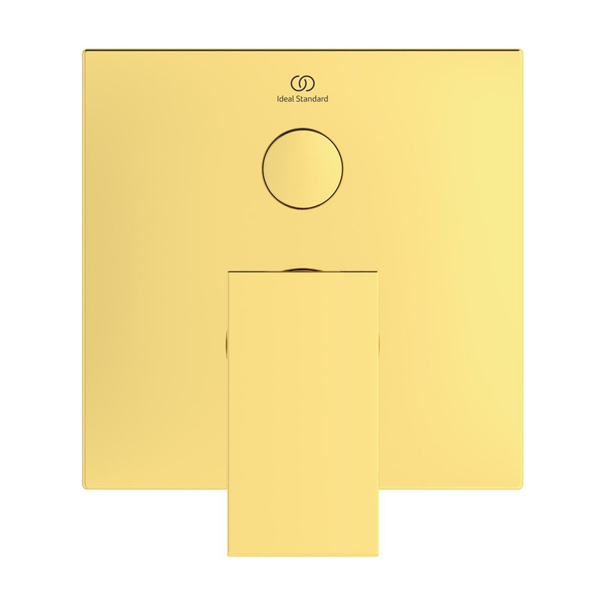 Immagine di Ideal Standard EXTRA miscelatore per doccia ad incasso, 2 vie, con deviatore, senza corpo incasso, finitura brushed gold BD516A2