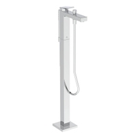 Immagine di Ideal Standard EXTRA miscelatore freestanding per vasca, con deviatore, doccetta stick, tubo flessibile 125 cm e supporto doccetta, finitura cromo BD520AA