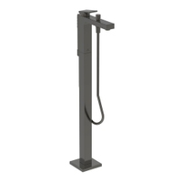 Immagine di Ideal Standard EXTRA miscelatore freestanding per vasca, con deviatore, doccetta stick, tubo flessibile 125 cm e supporto doccetta, finitura magnetic grey BD520A5