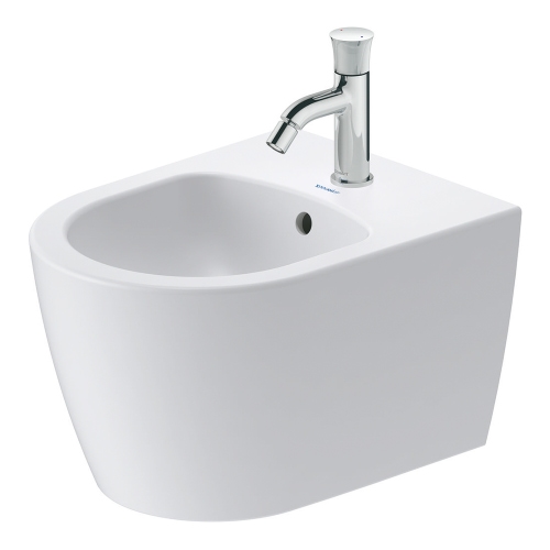 Immagine di Duravit BENTO STARCK BOX bidet sospeso P.48 cm, con troppopieno, con bordo per rubinetteria, HygieneGlaze, colore bianco 2299152000