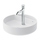 Duravit BENTO STARCK BOX lavabo consolle da appoggio ø 46 cm, senza troppopieno, con foro per rubinetteria, HygieneGlaze, colore bianco 2380462041