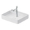 Immagine di Duravit BENTO STARCK BOX bacinella da appoggio soprapiano rettangolare L.55 cm, con rettifica, senza troppopieno, con foro per rubinetteria, HygieneGlaze, colore bianco 2381552071