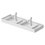 Immagine di Duravit BENTO STARCK BOX bacinella da appoggio soprapiano rettangolare L.135 cm, con rettifica, senza troppopieno, con foro per rubinetteria, colore bianco 2660133272