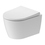 Immagine di Duravit BENTO STARCK BOX COMPACT set vaso sospeso Rimless, senza brida, con sedile, Hygieneglaze, colore bianco 45920920A1