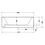 Immagine di Duravit BENTO STARCK BOX vasca freestanding L.180 P.90 H.60 cm, con colonna di scarico, 2 sedili inclinati, in acrilico sanitario, colore bianco 700517000000000