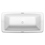 Immagine di Duravit BENTO STARCK BOX vasca freestanding L.180 P.90 H.60 cm, con colonna di scarico, 2 sedili inclinati, in acrilico sanitario, colore bianco 700517000000000