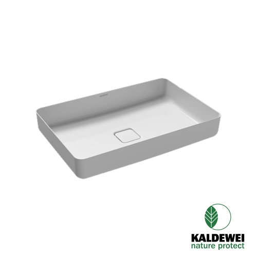 Immagine di Kaldewei MIENA NATURE PROTECT lavabo da appoggio L.58 P.38 cm, senza troppopieno, colore bianco alpino 909606913001
