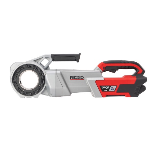 Immagine di Ridgid 760 FXP Filettatrice 12-R, staffa di supporto, cassetta, 2 batterie, caricabatterie, set bussole 12-R HS BSPT (1/2" - 2") 72053