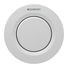 Immagine di Geberit comando a distanza tipo 01 pneumatico, per risciacquo ad una quantità, pulsante da incasso, finitura cromo satinato 116.040.JQ.1