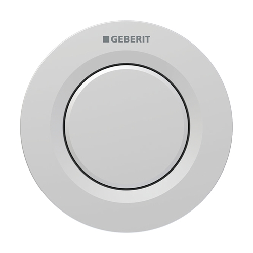 Immagine di Geberit comando a distanza tipo 01 pneumatico, per risciacquo ad una quantità, per cassetta di risciacquo da incasso sigma 8 cm, pulsante da incasso, finitura cromo satinato 116.041.JQ.1