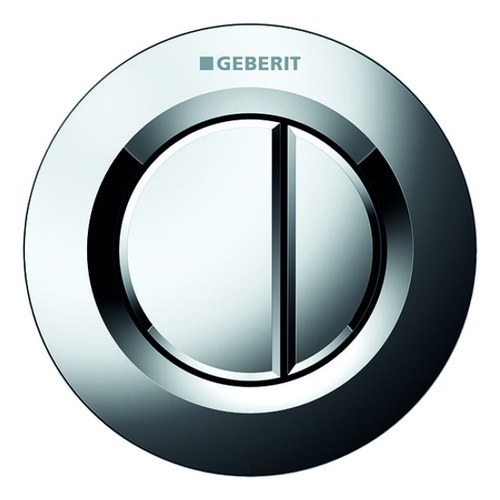 Immagine di Geberit comando a distanza tipo 01 pneumatico, per risciacquo a due quantità, pulsante da incasso finitura cromo lucido 116.042.21.1
