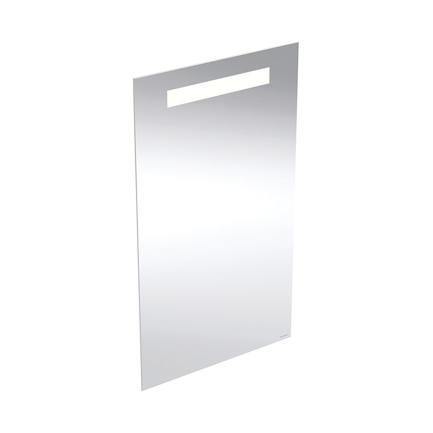 Immagine di Geberit OPTION BASIC SQUARE specchio L.40 cm, con illuminazione in alto, in alluminio anodizzato 502.803.00.1