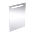 Immagine di Geberit OPTION BASIC SQUARE specchio L.50 cm, con illuminazione in alto, in alluminio anodizzato 502.804.00.1