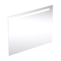 Immagine di Geberit OPTION BASIC SQUARE specchio L.90 cm, con illuminazione in alto, in alluminio anodizzato 502.808.00.1