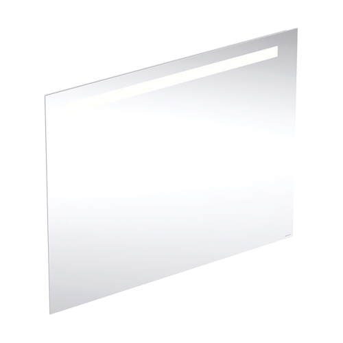 Immagine di Geberit OPTION BASIC SQUARE specchio L.90 cm, con illuminazione in alto, in alluminio anodizzato 502.808.00.1