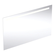 OPTION BASIC SQUARE specchio 120 cm, con illuminazione in alto, in alluminio anodizzato