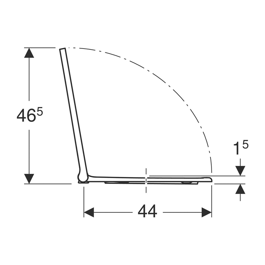 Immagine di Geberit ONE sedile con chiusura ammortizzata e funzione di sgancio rapido, colore bianco con inserto cromo lucido 243.989.21.2