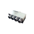 Immagine di Irsap ARCA 1 plenum di immissione ed estrazione aria in lamiera zincata, attacco principale DN125 + 4 attacchi secondari DN80 A00PLE040812500