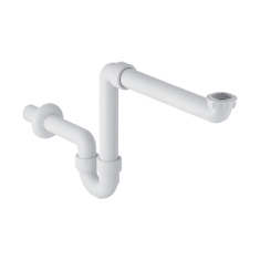 Immagine di Geberit sifone per lavabo, con tubo ad immersione, scarico orizzontale, modello compatto 151.107.11.1
