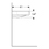 Immagine di Geberit ONE lavabo da appoggio rettangolare L.50 cm, senza foro per rubinetteria e senza troppopieno, con inserto a pettine bianco lucido, colore bianco finitura KeraTect 505.023.00.1