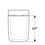 Immagine di Geberit ICON SQUARE set sanitari sospesi, vaso senza brida, con sedile a chiusura ammortizzata, bidet monoforo con troppopieno, colore bianco finitura lucido 500.807.00.1-231910000