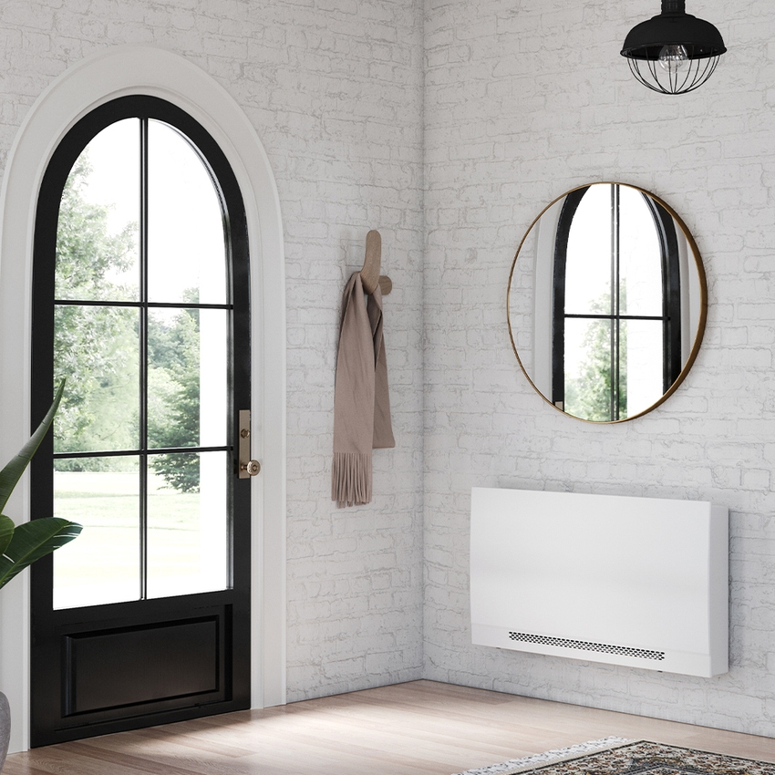 Immagine di Sabiana Carisma WHISPER CFF-MV 10 Ventilconvettore residenziale con motore asincrono, con mobile, senza comando, senza valvole, attacchi solo a sinistra 0071501