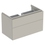 Immagine di Geberit XENO² mobile sottolavabo sospeso L.90 cm, con due cassetti e sistema di apertura a pressione, colore grigio finitura opaco 500.509.00.1