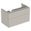 Immagine di Geberit XENO² mobile sottolavabo sospeso L.90 cm, con sifone a sinistra e due cassetti con sistema di apertura a pressione, colore grigio finitura opaco 500.515.00.1