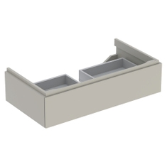 Immagine di Geberit XENO² mobile sottolavabo sospeso L.90 cm, con un cassetto ad apertura a pressione, colore grigio finitura opaco 500.508.00.1