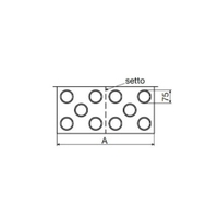 Immagine di Irsap Box 5+5 Plenum di distribuzione aria in lamiera zincata, 2 attacchi principali DN160 + 10 attacchi secondari DN75 e 8 attacchi pretranciati DN75 A00PLE097516000