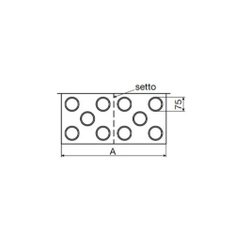 Immagine di Irsap Box 5+5 Plenum di distribuzione aria in lamiera zincata, 2 attacchi principali DN160 + 10 attacchi secondari DN75 e 8 attacchi pretranciati DN75 A00PLE557516000