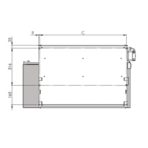 Immagine di Sabiana Kit bacinella orizzontale per versione IV, grandezza 1 9071271