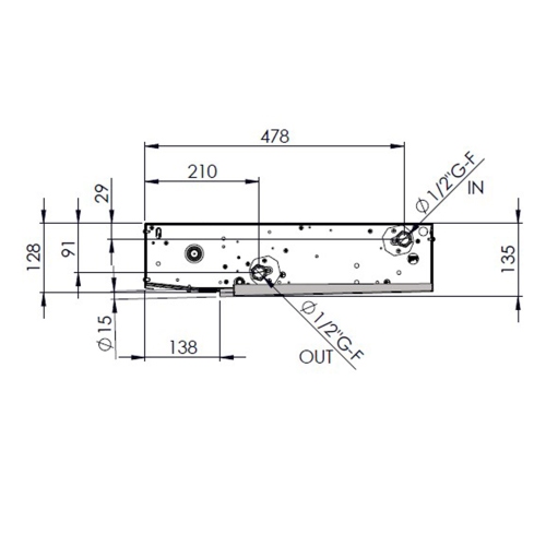 Immagine di Sabiana Kit bacinella orizzontale per versione IV, grandezza 1 9071271