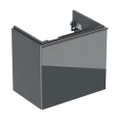 Immagine di Geberit ACANTO mobile sottolavabo sospeso L.60 cm, con un cassetto esterno ed interno, corpo colore lava finitura opaco, cassetti colore lava finitura vetro lucido 503.008.JK.2