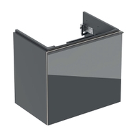 Immagine di Geberit ACANTO mobile sottolavabo sospeso L.60 cm, con un cassetto esterno ed interno, corpo colore lava finitura opaco, cassetti colore lava finitura vetro lucido 503.008.JK.2