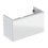 Immagine di Geberit ACANTO mobile sottolavabo sospeso L.90 cm, con un cassetto esterno ed interno, corpo colore bianco finitura lucido, cassetti colore bianco finitura vetro lucido 500.616.01.2