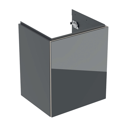 Immagine di Geberit ACANTO mobile sottolavabo sospeso per lavamani L.45 cm, con un'anta, corpo colore lava finitura opaco, ante colore lava finitura vetro lucido 503.002.JK.2