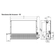 Immagine di Sabiana Carisma WHISPER CFF-IV 10 Ventilconvettore residenziale con motore asincrono, da incasso, senza valvole, attacchi solo a sinistra 0071601