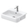 Duravit QATEGO lavabo da semincasso L.55 cm, con troppopieno e foro per rubinetteria, colore bianco 0399550000