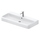 Duravit QATEGO lavabo consolle rettificato L.100 cm, con troppopieno e foro per rubinetteria, colore bianco 2382100027